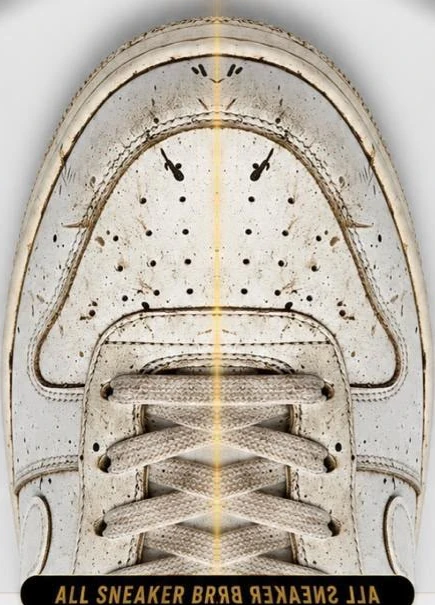 Dirty sneaker before treatment